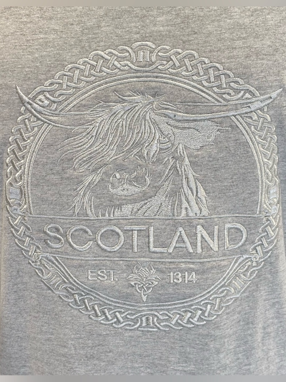 Scotland Highland cow t-shirt, NWT